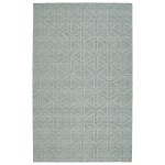 Kaleen Imprints Modern Collection Light Light Blue Throw Rug 2' x 3'