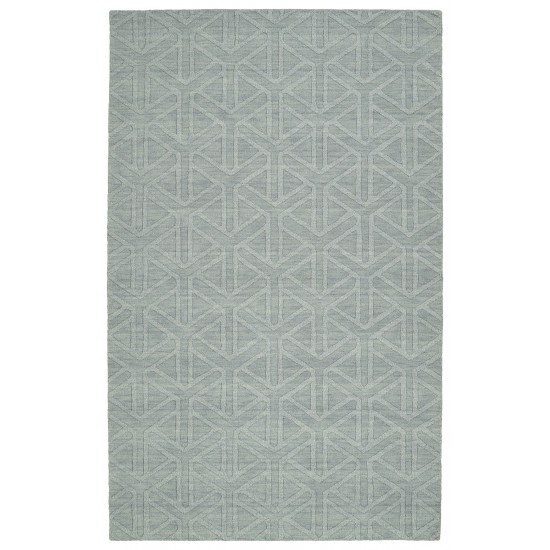 Kaleen Imprints Modern Collection Light Light Blue Throw Rug 2' x 3'