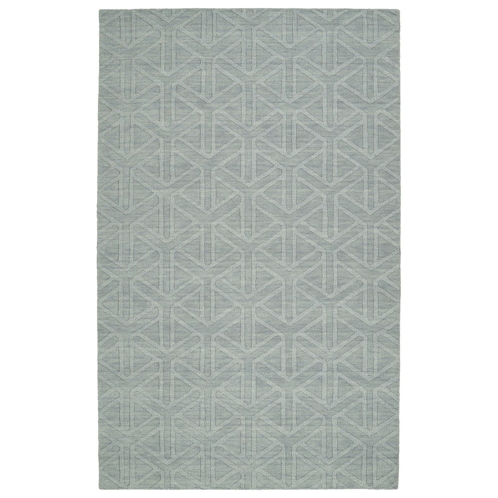 Kaleen Imprints Modern Collection Light Light Blue Throw Rug 2' x 3'