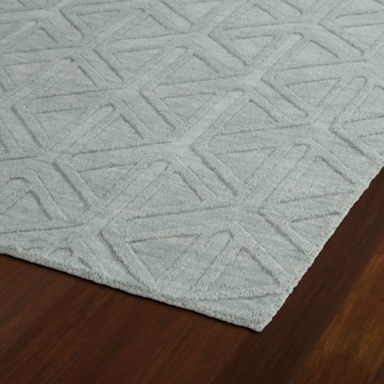 Kaleen Imprints Modern Collection Light Light Blue Throw Rug 2' x 3'