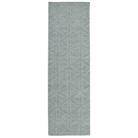 Kaleen Imprints Modern Collection Light Light Blue Throw Rug 2' x 3'