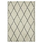 Kaleen Komon Collection KMN01-01 Ivory Throw Rug 2'11" x 4'11"