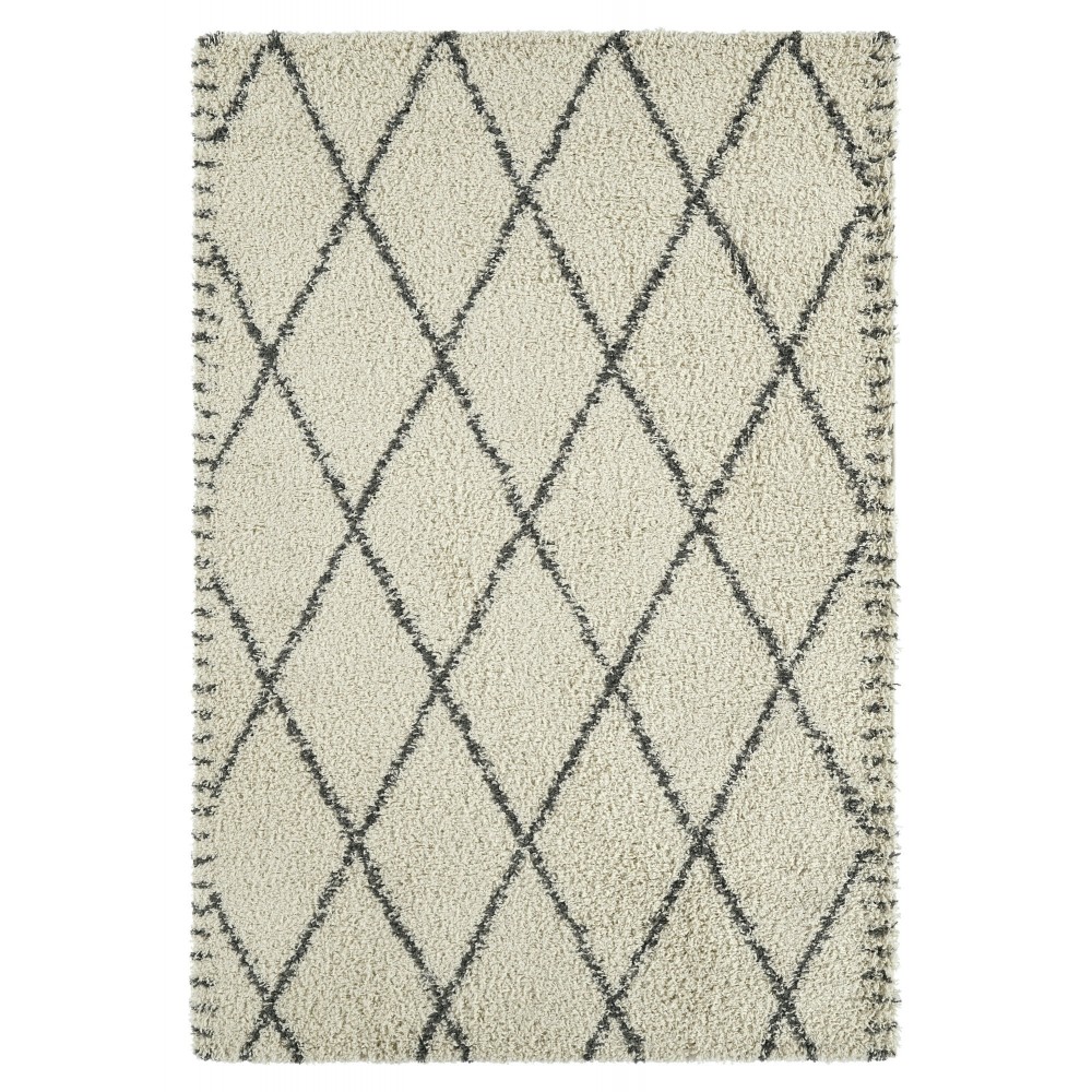 Kaleen Komon Collection KMN01-01 Ivory Throw Rug 2'11" x 4'11"