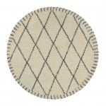 Kaleen Komon Collection KMN01-01 Ivory Throw Rug 2'11" x 4'11"