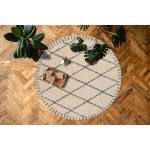 Kaleen Komon Collection KMN01-01 Ivory Throw Rug 2'11" x 4'11"