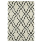 Kaleen Komon Collection KMN02-01 Ivory Throw Rug 2'11" x 4'11"