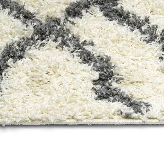 Kaleen Komon Collection KMN02-01 Ivory Throw Rug 2'11" x 4'11"