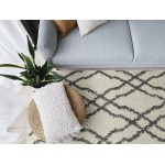 Kaleen Komon Collection KMN02-01 Ivory Throw Rug 2'11" x 4'11"