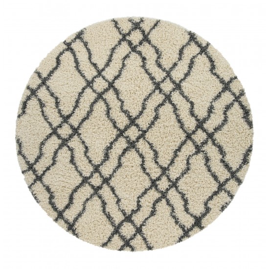 Kaleen Komon Collection KMN02-01 Ivory Throw Rug 2'11" x 4'11"