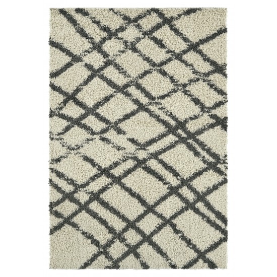 Kaleen Komon Collection KMN03-01 Ivory Throw Rug 2'11" x 4'11"