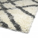 Kaleen Komon Collection KMN03-01 Ivory Throw Rug 2'11" x 4'11"