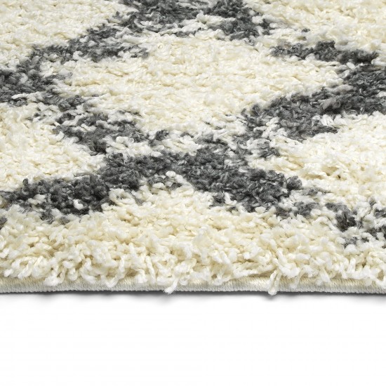 Kaleen Komon Collection KMN03-01 Ivory Throw Rug 2'11" x 4'11"