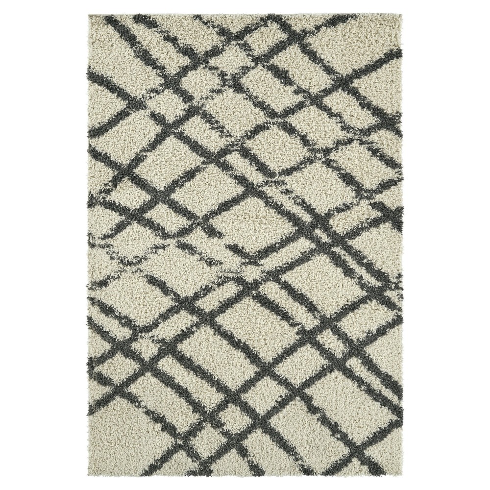 Kaleen Komon Collection KMN03-01 Ivory Area Rug 6'6" x 6'6"