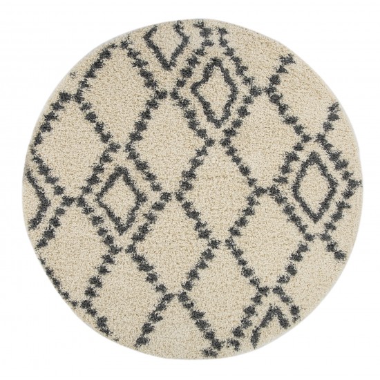 Kaleen Komon Collection KMN04-01 Ivory Throw Rug 2'11" x 4'11"