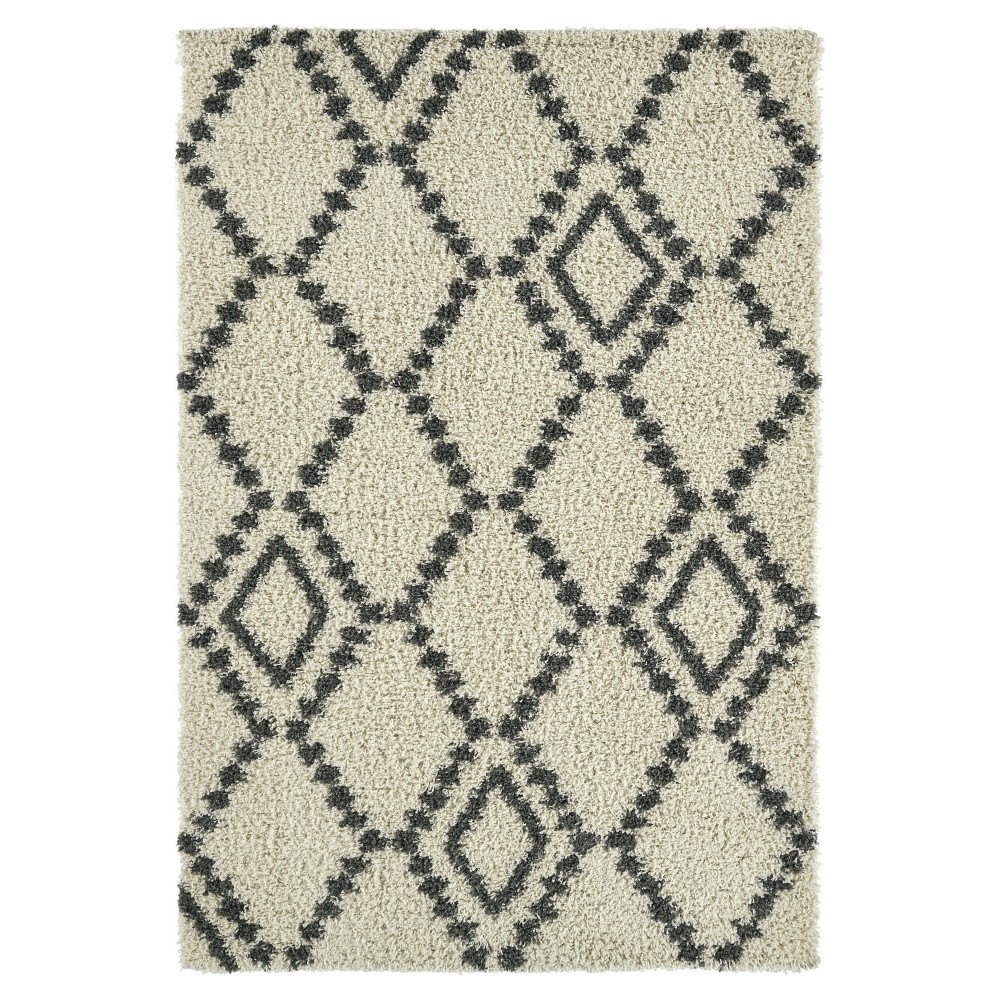 Kaleen Komon Collection KMN04-01 Ivory Area Rug 6'6" x 6'6"