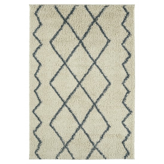 Kaleen Komon Collection KMN05-01 Ivory Throw Rug 2'11" x 4'11"