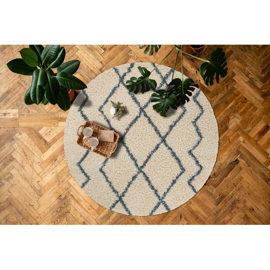 Kaleen Komon Collection KMN05-01 Ivory Area Rug 5' x 7'