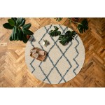 Kaleen Komon Collection KMN05-01 Ivory Area Rug 6'6" x 6'6"