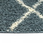 Kaleen Komon Collection Dark Denim Throw Rug 2'11" x 4'11"