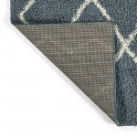 Kaleen Komon Collection Dark Denim Throw Rug 2'11" x 4'11"