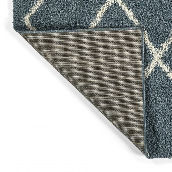 Kaleen Komon Collection Dark Denim Throw Rug 2'11" x 4'11"