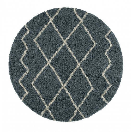 Kaleen Komon Collection Dark Denim Throw Rug 2'11" x 4'11"