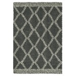 Kaleen Komon Collection Dark Grey Area Rug 6'6" x 6'6"