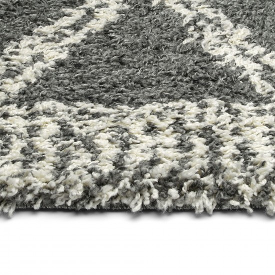 Kaleen Komon Collection Dark Grey Area Rug 6'6" x 6'6"