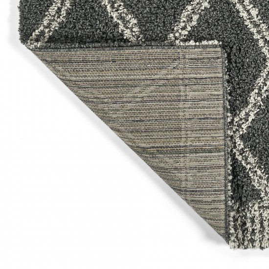 Kaleen Komon Collection Dark Grey Area Rug 6'6" x 6'6"