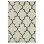 Kaleen Komon Collection KMN07-01 Ivory Throw Rug 2'11" x 4'11"