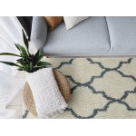 Kaleen Komon Collection KMN07-01 Ivory Throw Rug 2'11" x 4'11"