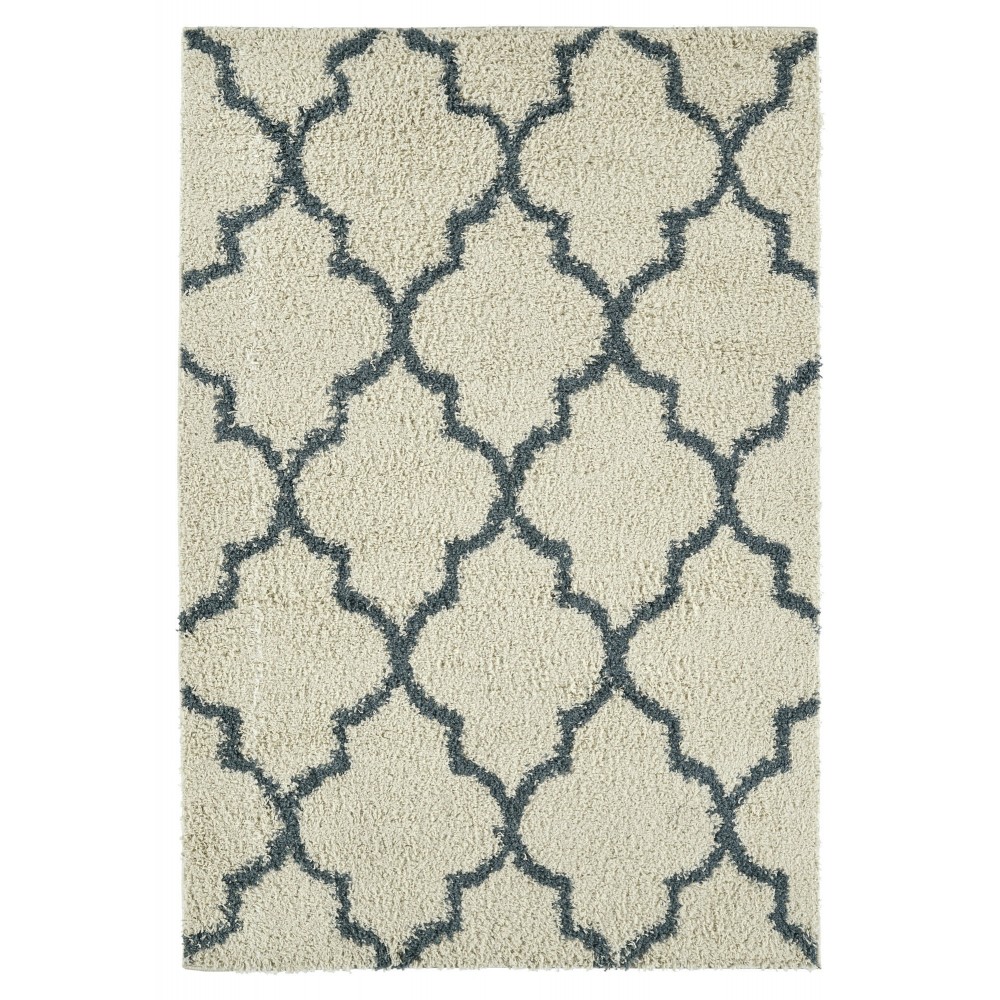 Kaleen Komon Collection KMN07-01 Ivory Area Rug 5' x 7' Kaleen Komon Collection KMN07-01 Ivory Area Rug 5' x 7'