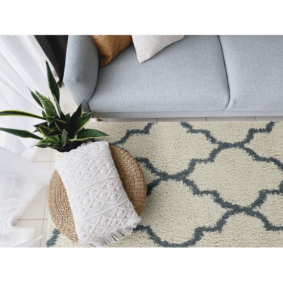 Kaleen Komon Collection KMN07-01 Ivory Area Rug 5' x 7'