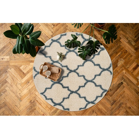 Kaleen Komon Collection KMN07-01 Ivory Area Rug 5' x 7'