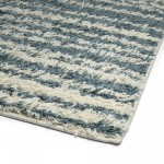 Kaleen Komon Collection Light Denim Throw Rug 2'11" x 4'11"