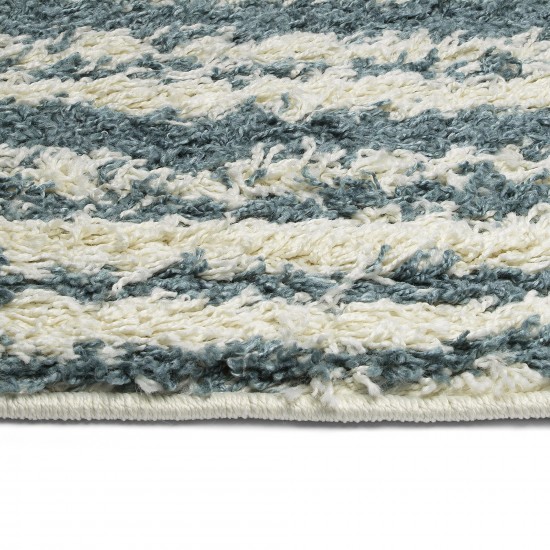 Kaleen Komon Collection Light Denim Throw Rug 2'11" x 4'11"