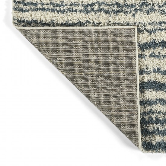 Kaleen Komon Collection Light Denim Throw Rug 2'11" x 4'11"