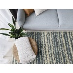 Kaleen Komon Collection Light Denim Throw Rug 2'11" x 4'11"