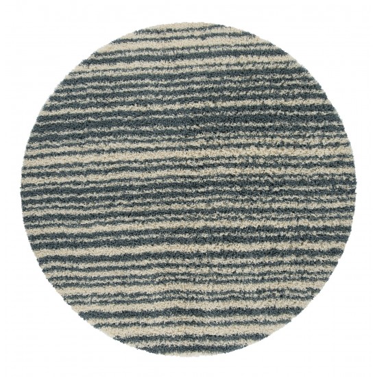 Kaleen Komon Collection Light Denim Throw Rug 2'11" x 4'11"