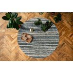 Kaleen Komon Collection Light Denim Throw Rug 2'11" x 4'11"