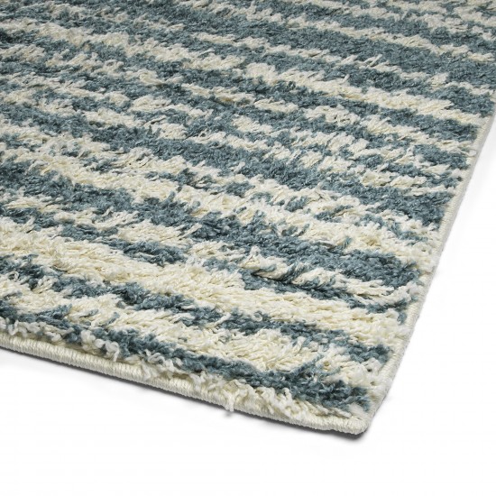 Kaleen Komon Collection Light Denim Area Rug 5' x 7'