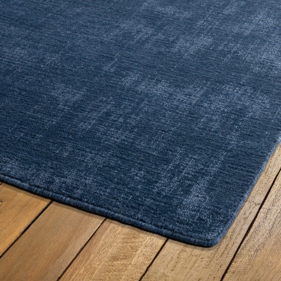 Kaleen Lauderdale Collection Dark Blue Throw Rug 2' x 3'