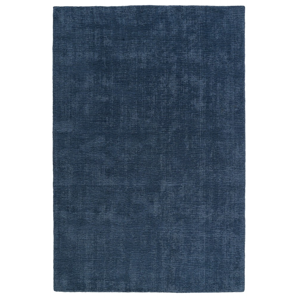 Kaleen Lauderdale Collection Dark Blue Area Rug 3'6" x 5'6"