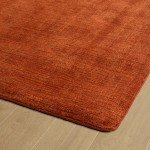 Kaleen Lauderdale Collection Bright Rust Throw Rug 2' x 3'