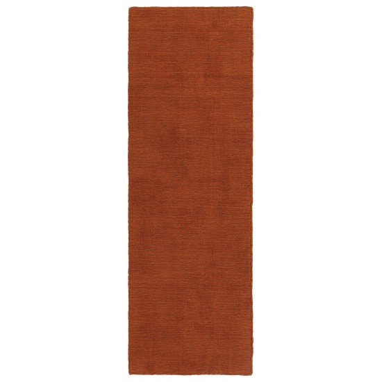 Kaleen Lauderdale Collection Bright Rust Area Rug 3'6" x 5'6"