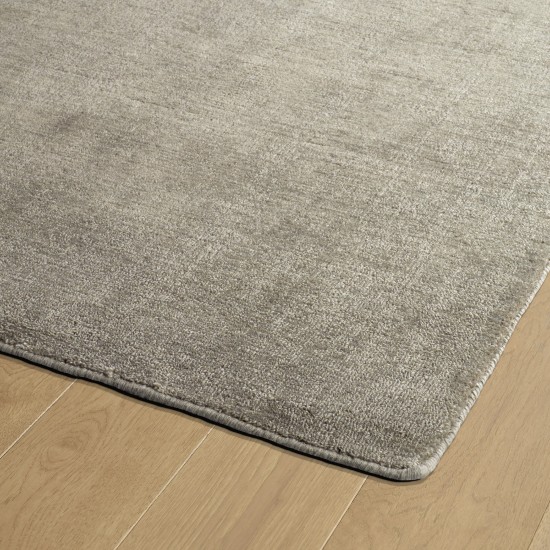 Kaleen Lauderdale Collection Light Graphite Throw Rug 2' x 3'