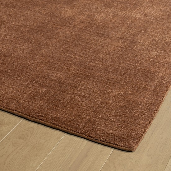 Kaleen Lauderdale Collection Dark Lightbrown Throw Rug 2' x 3'