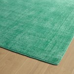 Kaleen Lauderdale Collection Bright Mint Throw Rug 2' x 3'