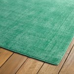 Kaleen Lauderdale Collection Bright Mint Throw Rug 2' x 3'