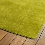 Kaleen Lauderdale Collection Bright Lime Green Area Rug 5' x 7'6"